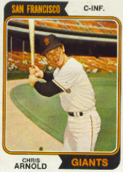 1974 Topps Baseball Cards      432     Chris Arnold